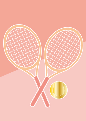 Postkarte - Toni Starck - Tennis Postkarte - Toni Starck - Tennis