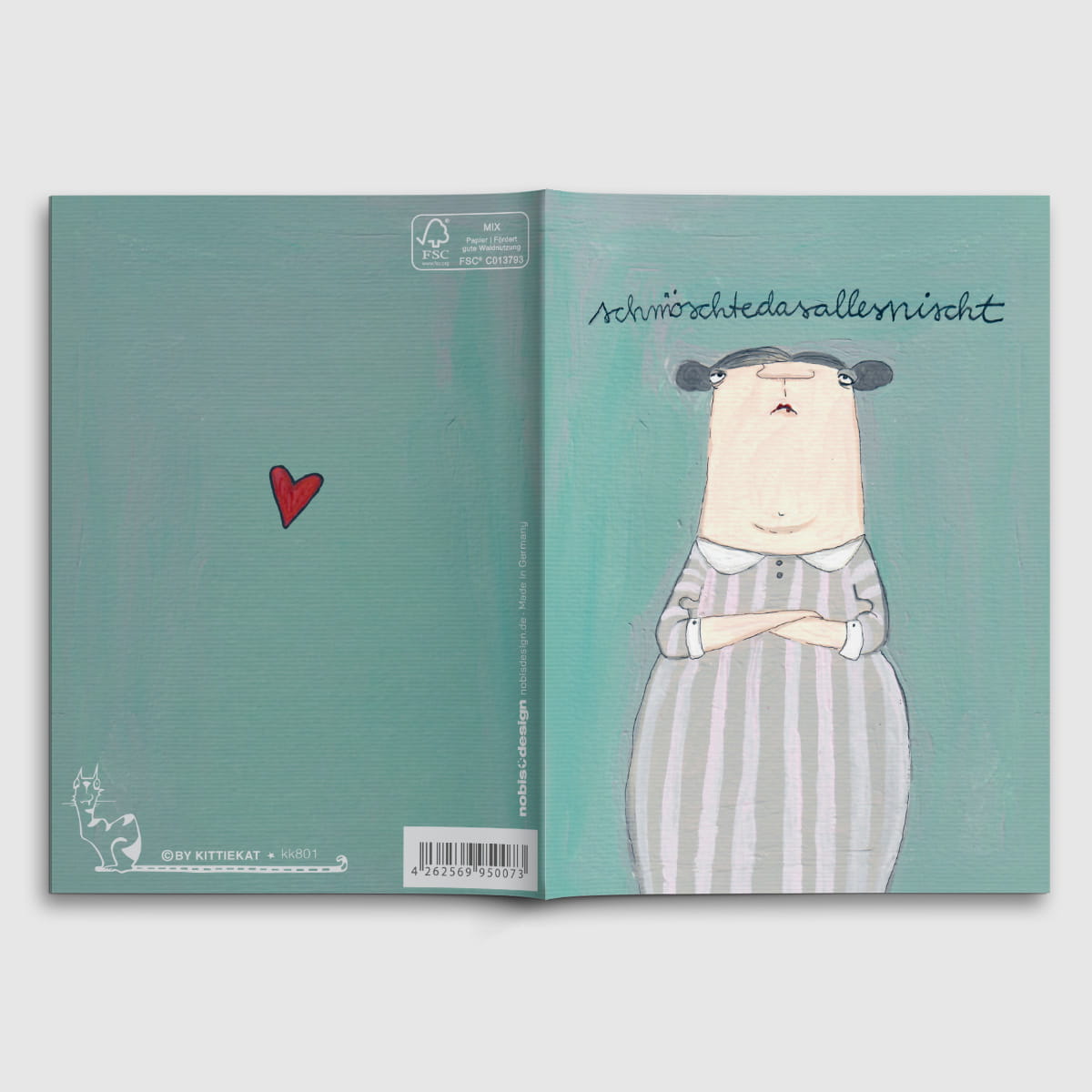 Notizheft A6 - kittiekatstudio - schmöschtedasallesnischt