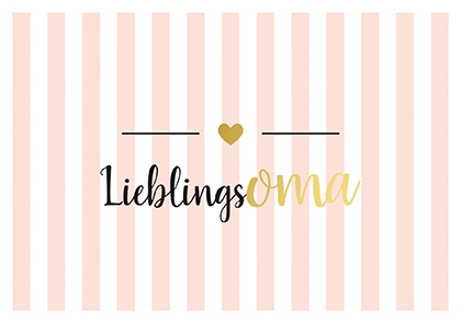 Postkarte - La Card - Lieblingsoma