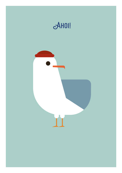 Postcard - Daria Ivanova - Seagull