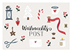 Geschenkanhänger - Weihnachtspost, Utensilien