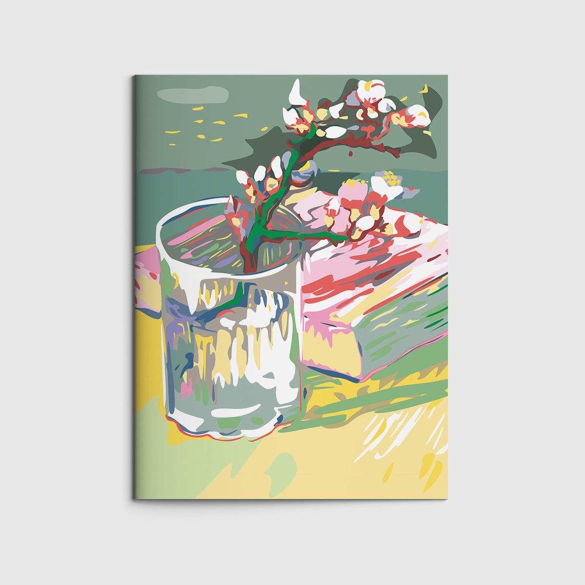 Heft A6 - Museum Art - Blossoming Almond Branch in a Glass" - van Gogh Heft A6 - Museum Art - Blossoming Almond Branch in a Glass" - van Gogh