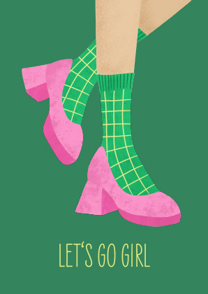 Postcard - Andrea Liesert - Let's Go Girl