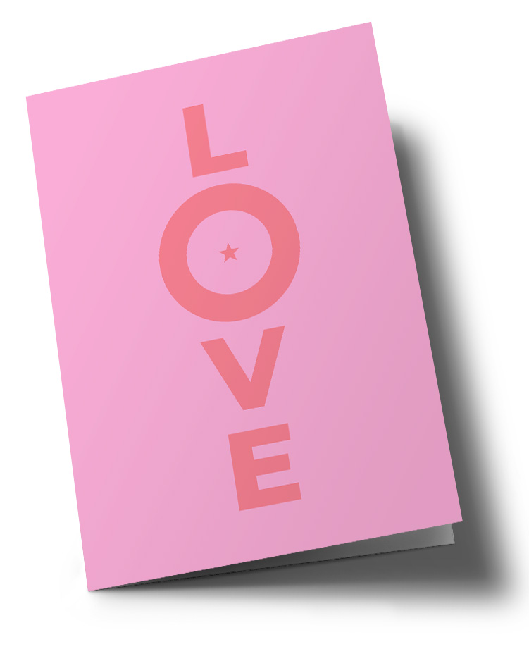 Doublecard C6 - typestyle - Pink Love