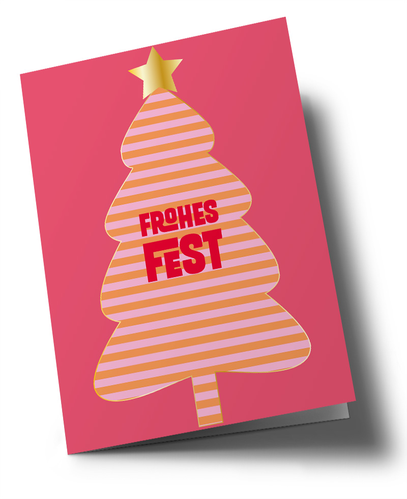 C6 folding card – Toni Starck – Stripes-Tree