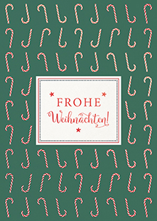 Postkarte - La Card - Zuckerstangen Postkarte - La Card - Zuckerstangen