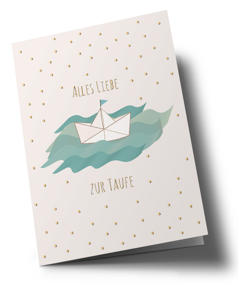 Doublecard C6 - Toni Starck - Paper boat christening