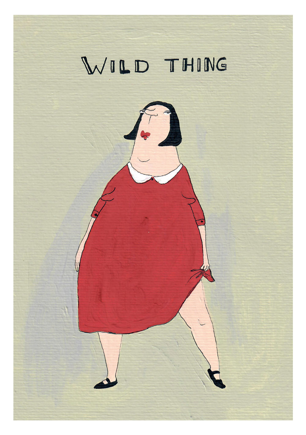 Postkarte - kittiekatstudio - wildthing