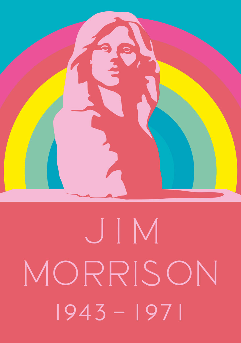 Postcard - pop art new generation - Rock musician