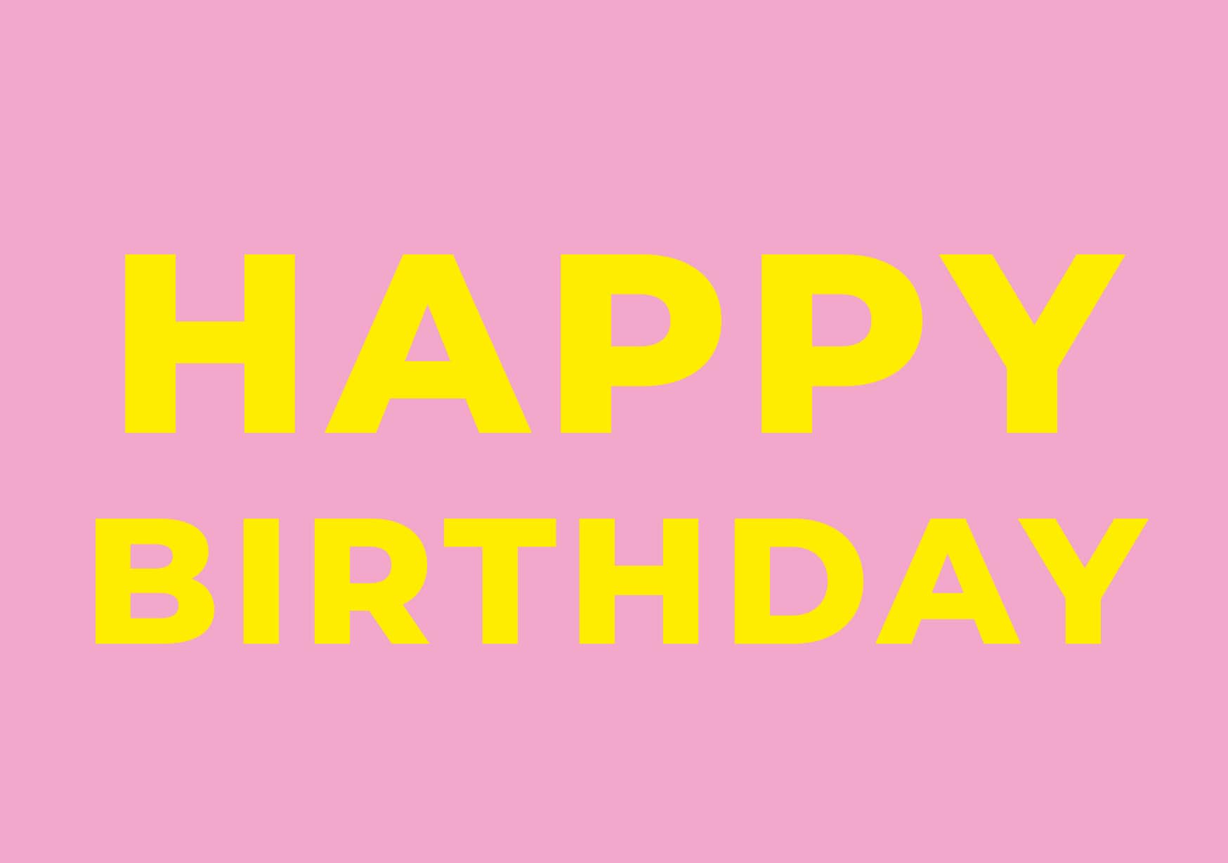 Postcard - neonstyle - Happy Birthday