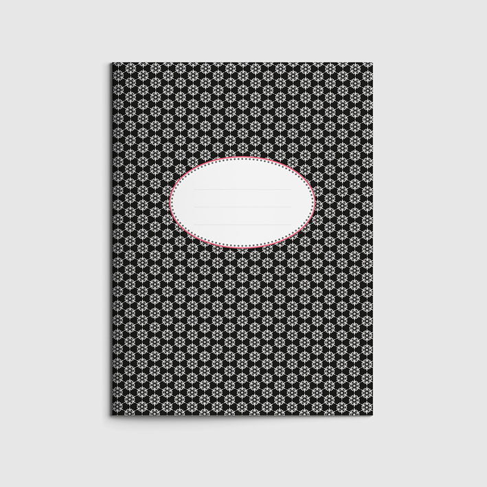 Booklet A5 - Toni Starck Pattern - black elegance