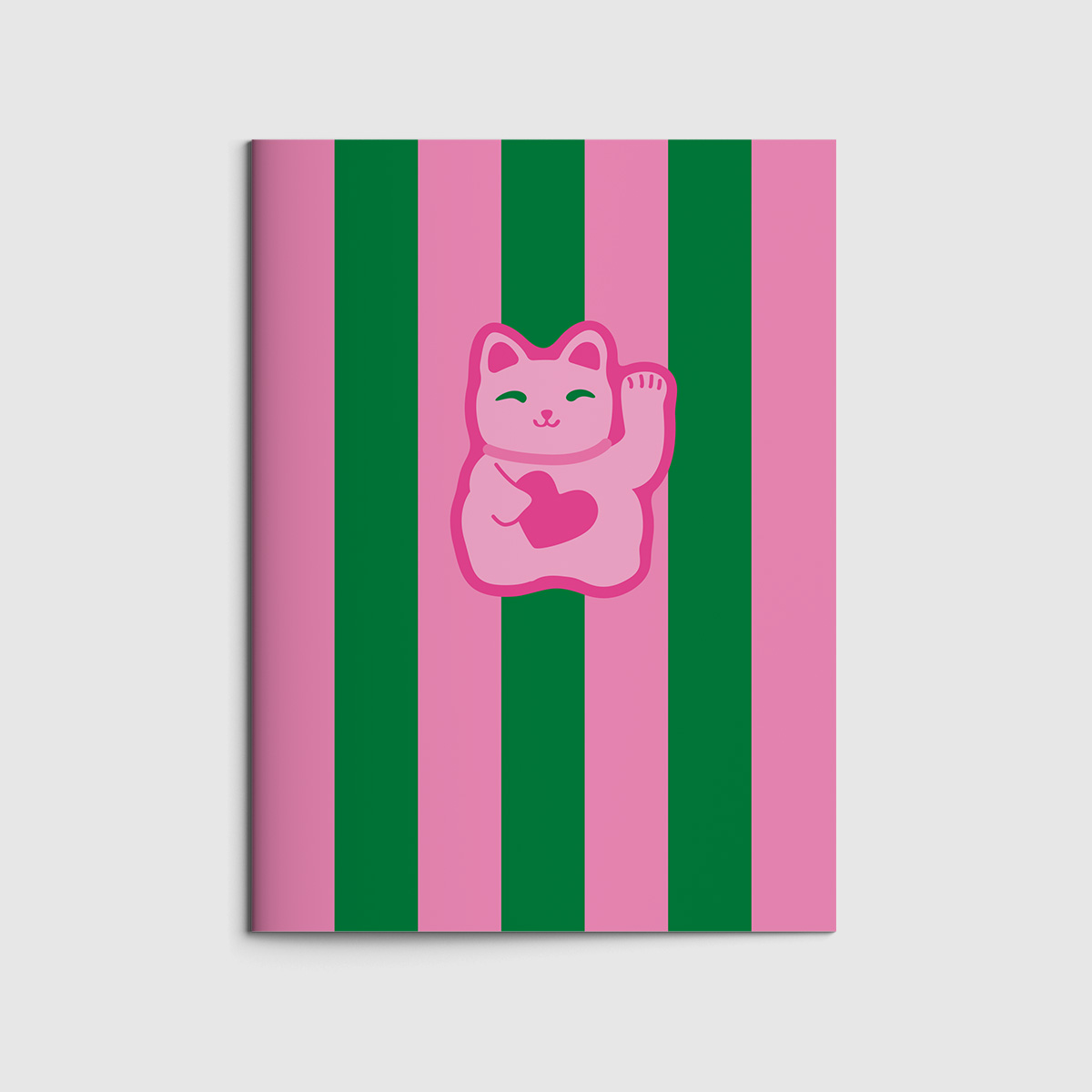 Notizheft A6 - Happy Wrong - winkekatze