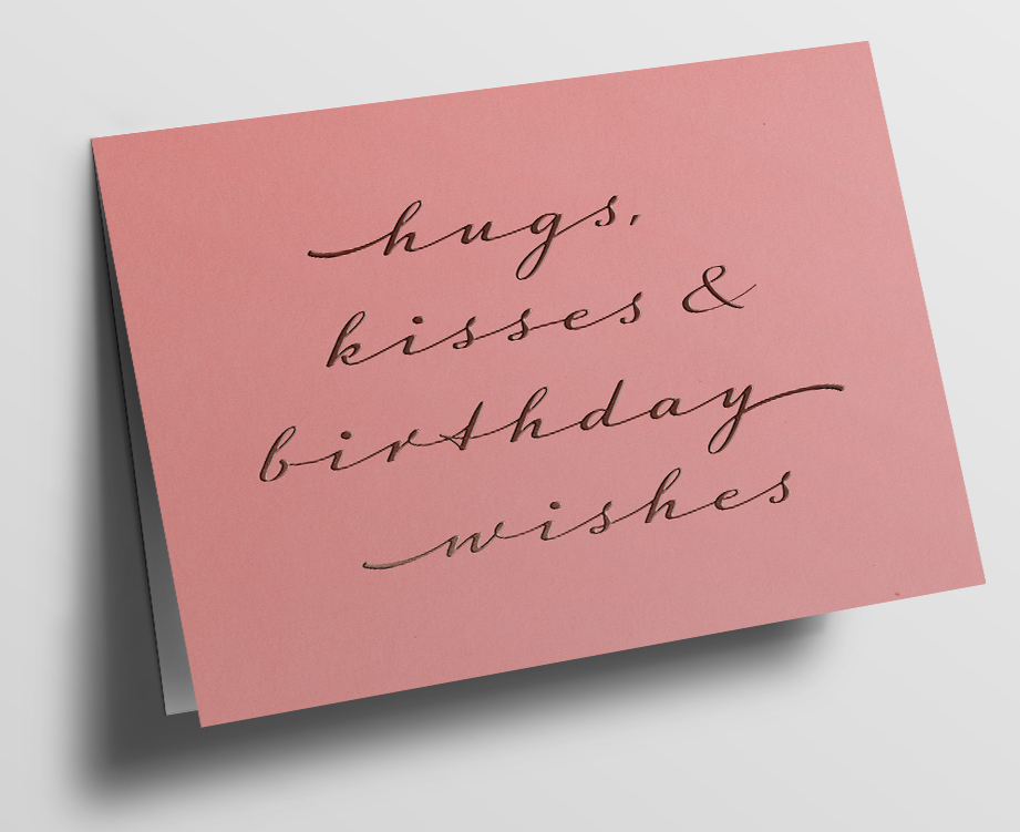 Doublecard C6 - pure - Powder pink Hugs, Kisses Doublecard C6 - pure - Powder pink Hugs, Kisses