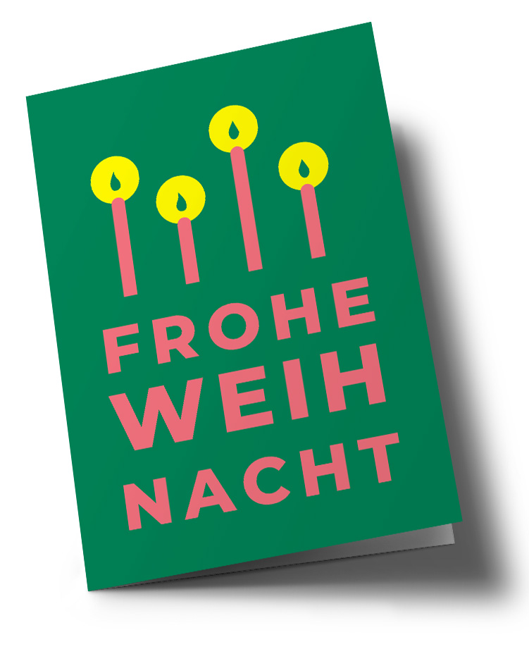 Doublecard C6 - typestyle - Frohe Weihnacht
