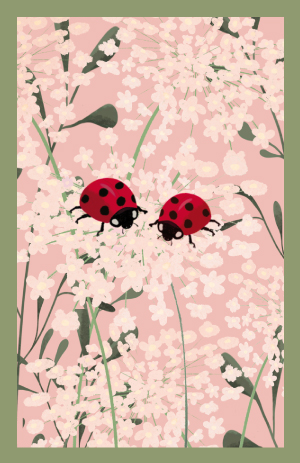 Minicard - Toni Starck - Two ladybugs