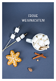 Postkarte - La Card - Flat lay blue