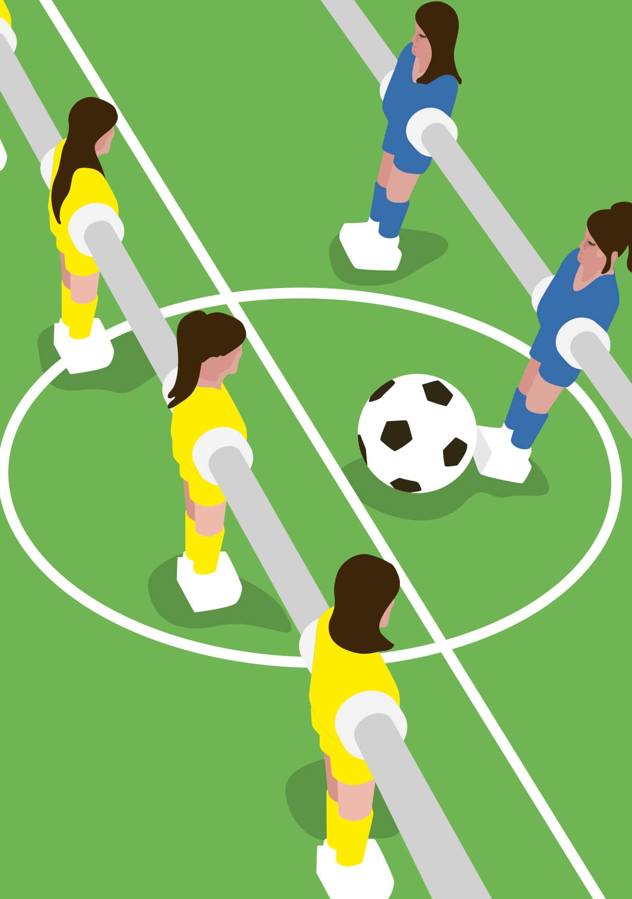 Postcard - Sports - Foosball