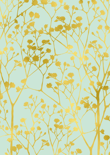 Postcard - illi - Gold embossing - AVILLA