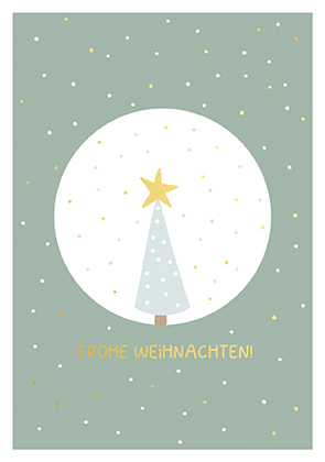 Postkarte - La Card - Bäumchen in Kugel