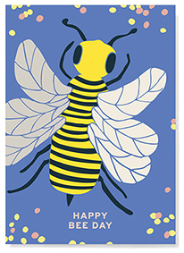Postkarte - familytree - Happy Bee Day Postkarte - familytree - Happy Bee Day