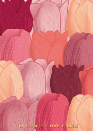 Postcard - Toni Starck - Tulips for someone special