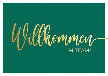 Klappkarte C6 - La Card - Willkommen im Team