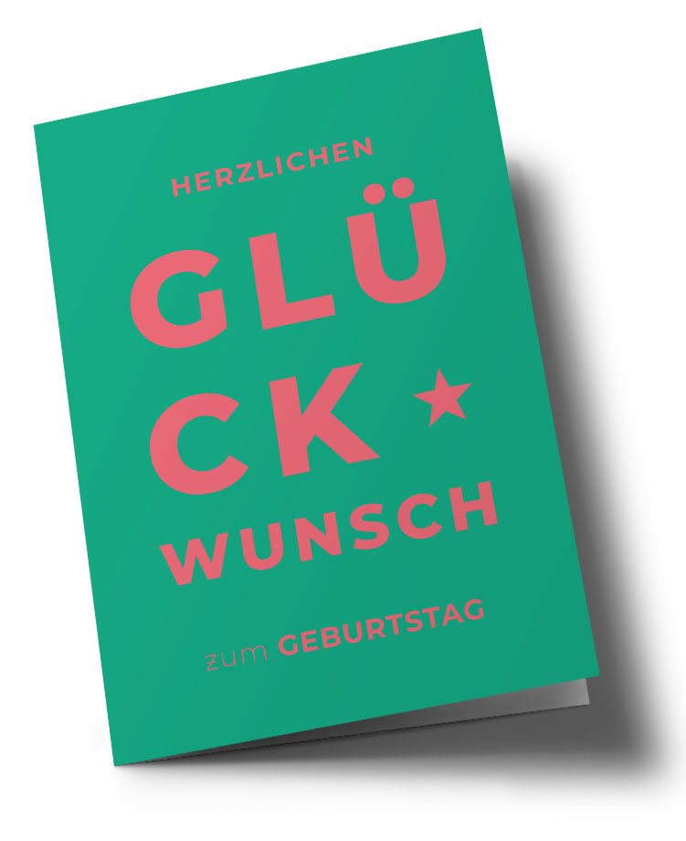 Doublecard C6 - typestyle - Zum Geburtstag Doublecard C6 - typestyle - Zum Geburtstag