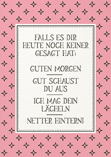 Postkarte - La Card - Komplimente Postkarte - La Card - Komplimente