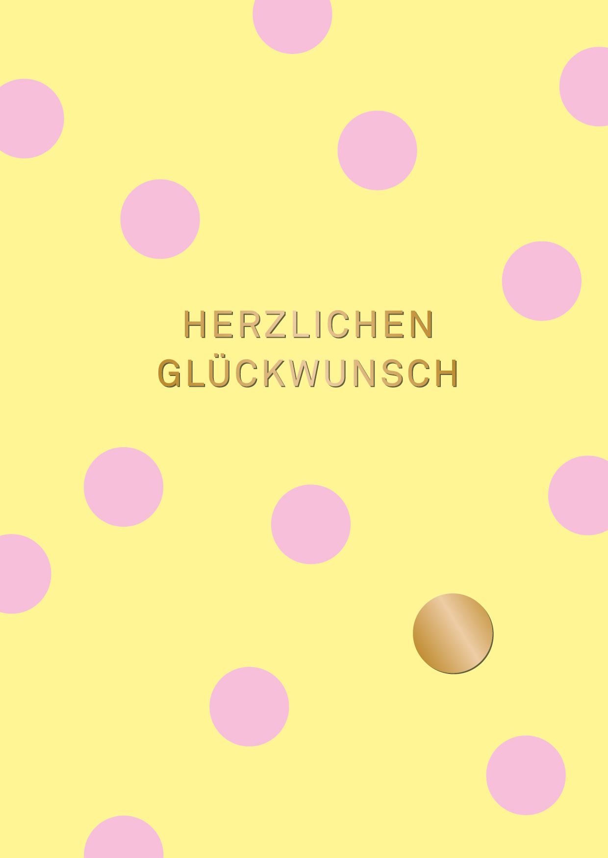Postcard - Designfräulein - OroLumi - Congratulations