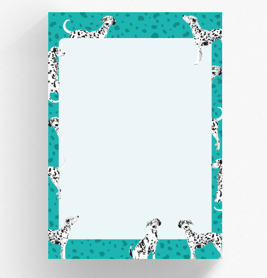 Notepad A5 - crissXcross - Dalmatiner Notepad A5 - crissXcross - Dalmatiner