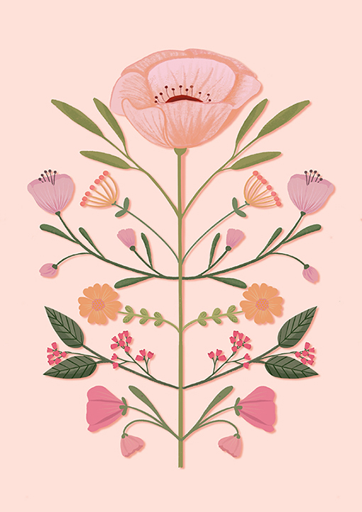 Postcard - Toni Starck - Bloompattern