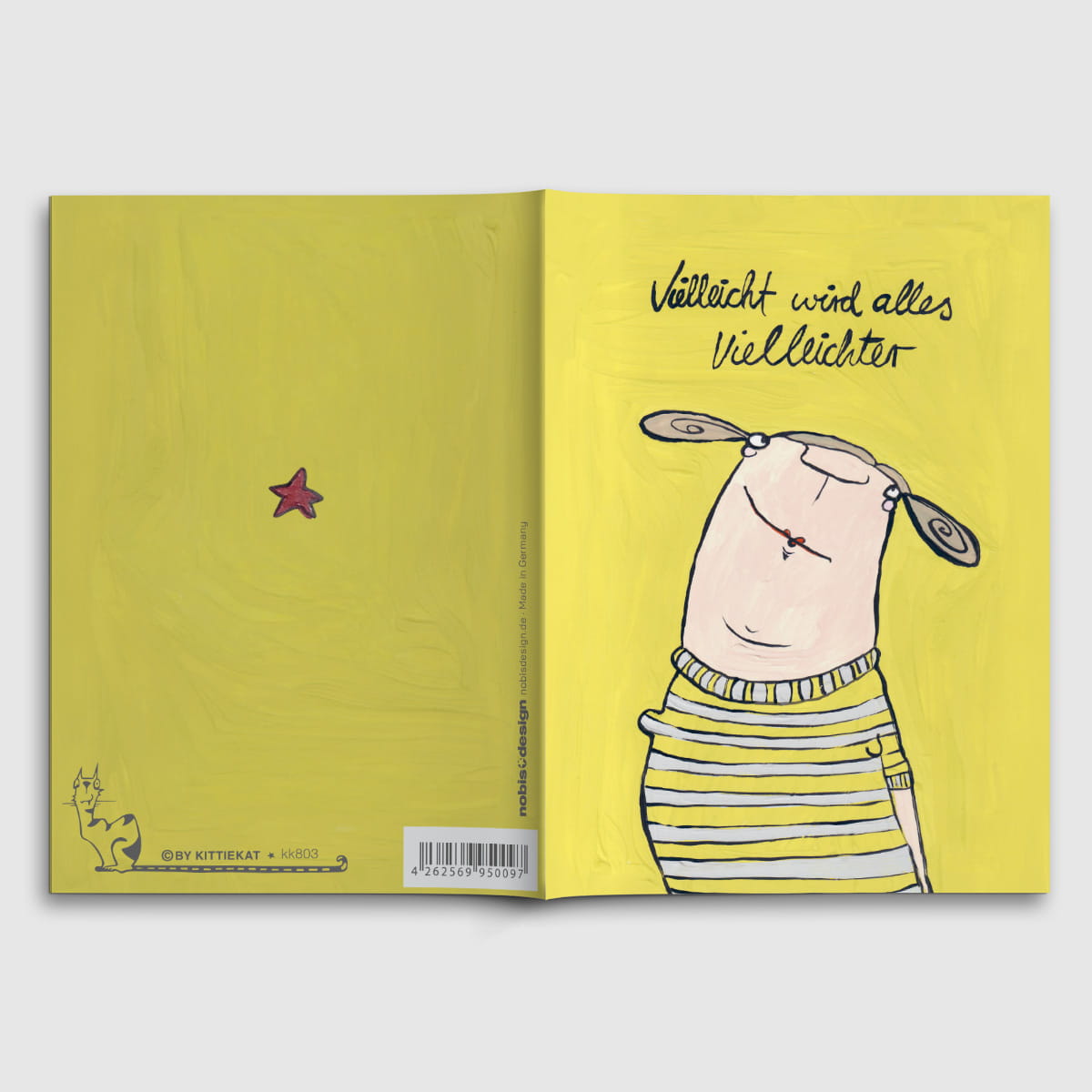 Notizheft A6 - kittiekatstudio - vielleicht wird alles vielleichter
