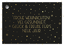 Geschenkanhänger - Weihnachtswünsche, black