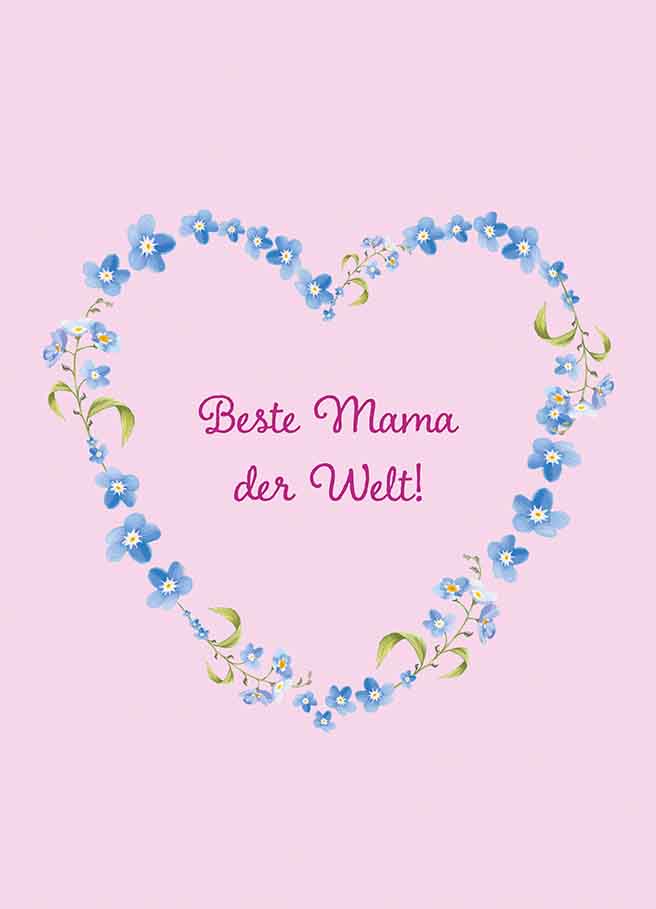 Postcard - m-illu - Beste Mama der Welt