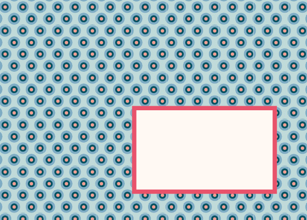 Umschlag - Toni Starck Pattern - Azur Coral Dots Umschlag - Toni Starck Pattern - Azur Coral Dots