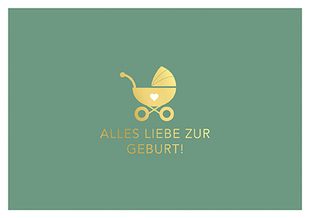 Klappkarte C6 - La Card - Alles Liebe zur Geburt