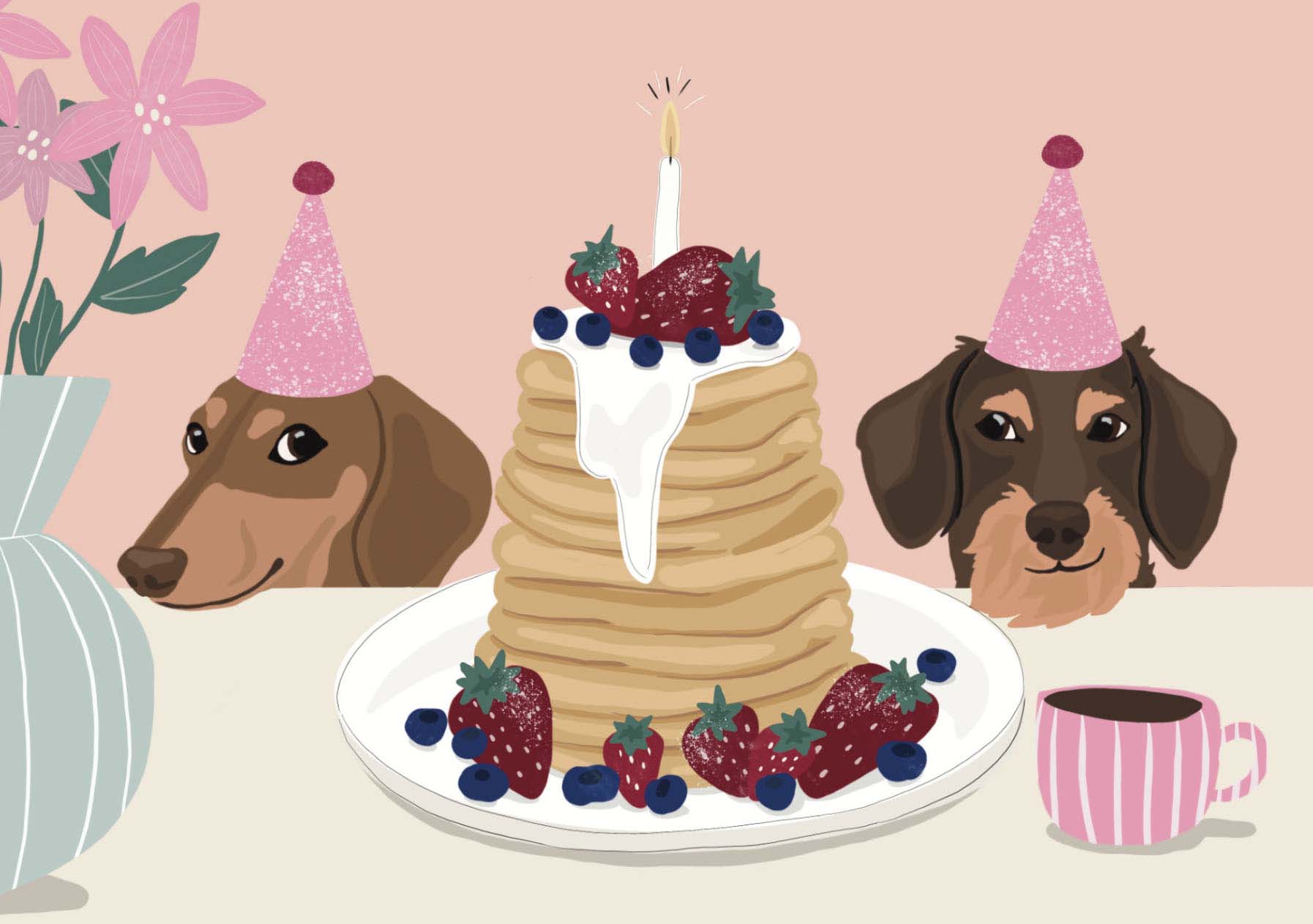 Postcard - Alfie's Greetings - Birthday Brunch