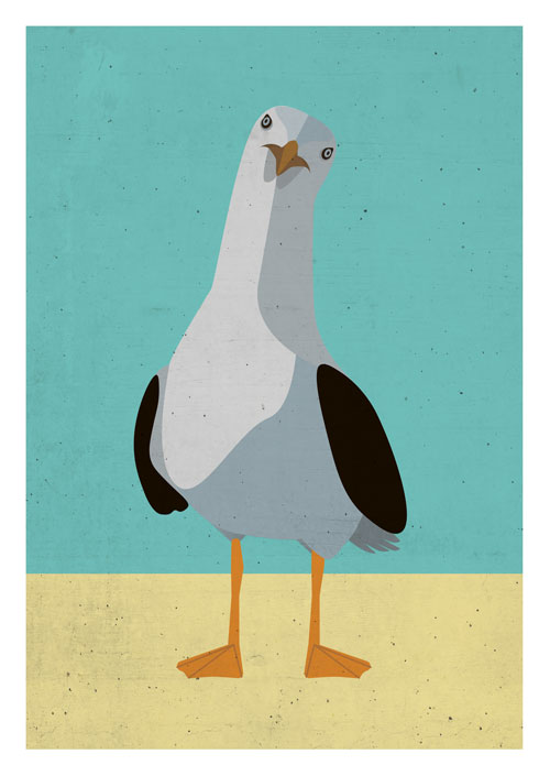 Postcard - Daria Ivanova - Seagull