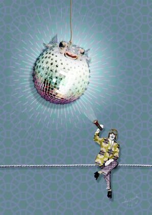 Postkarte - La Tack - fugudisco