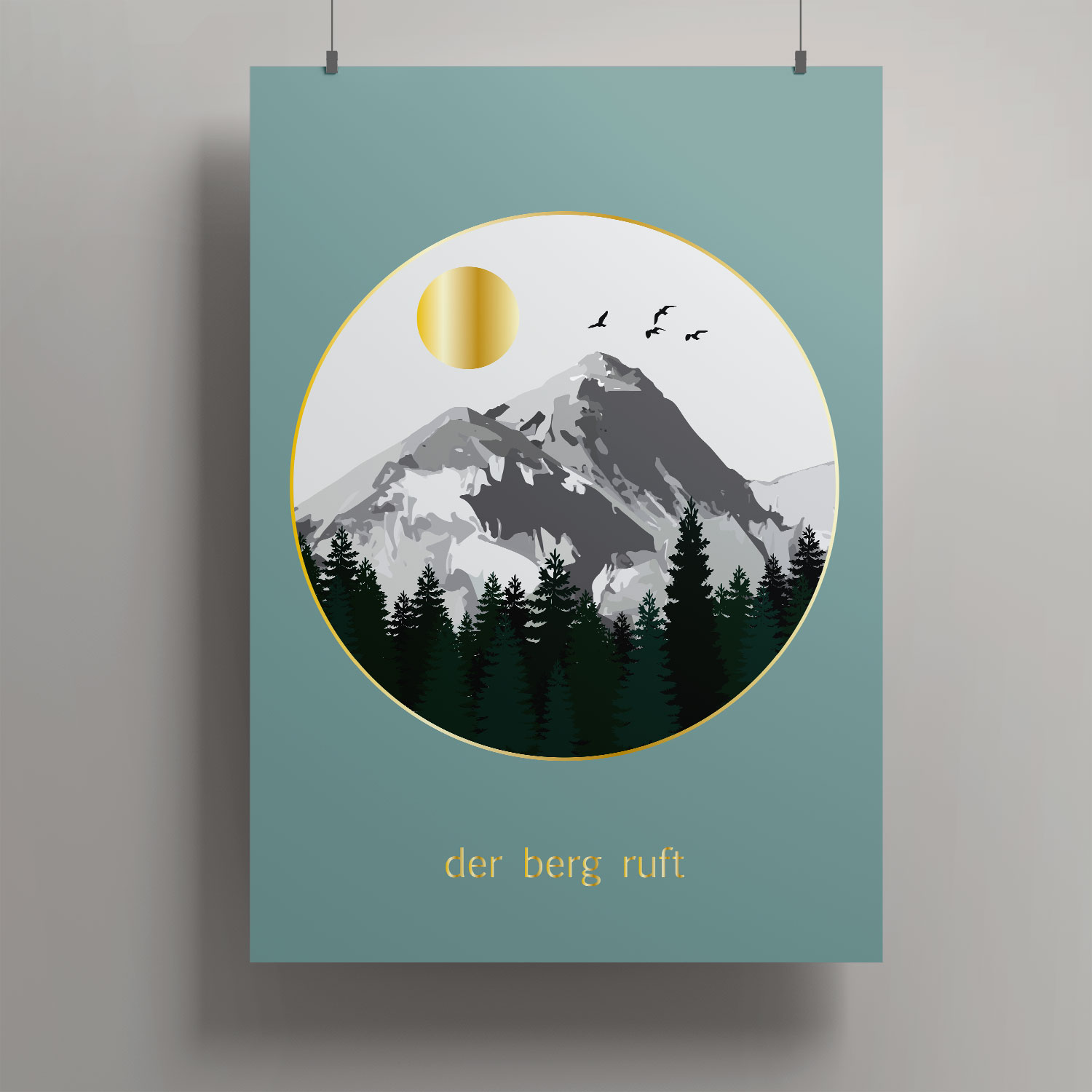 Artprint A3 - Toni Starck - The mountain is calling