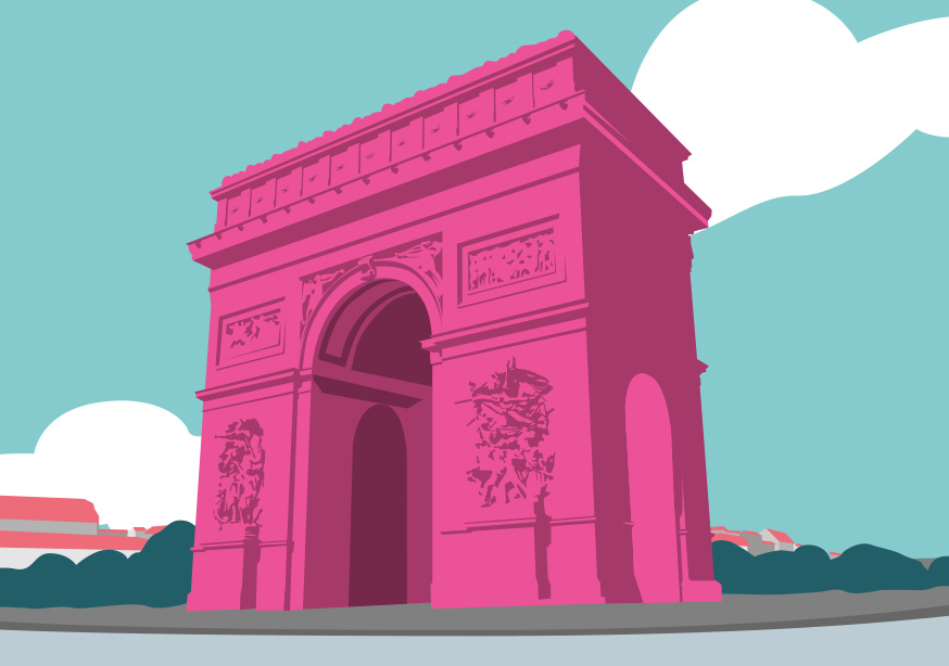 Postcard - Bon Voyage - Arc de Triumphe, Paris Postcard - Bon Voyage - Arc de Triumphe, Paris