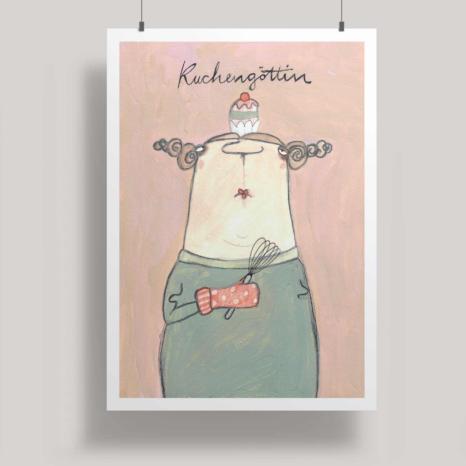 Artprint A3 - kittiekatstudio - kuchengöttin