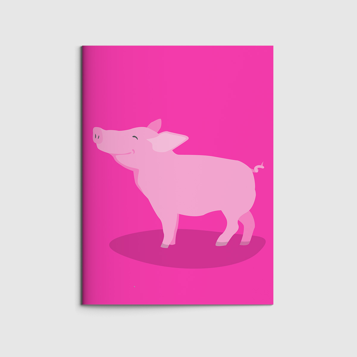 Notizheft A6 - neonstyle - Schwein