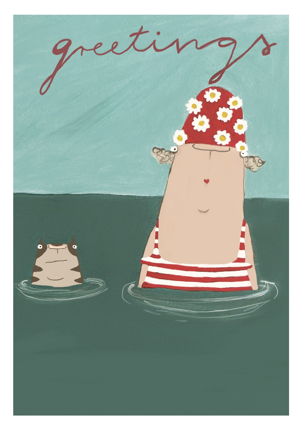 Postkarte - kittiekatstudio - greetings