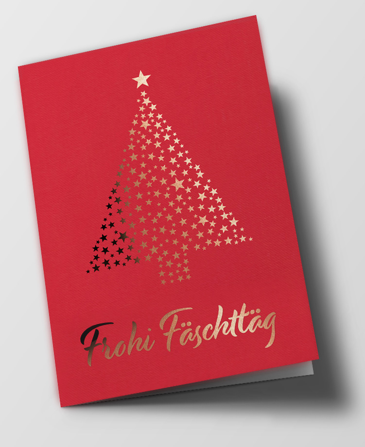 *DK C6 - pure - Sternenbaum Fäschtäg, rot