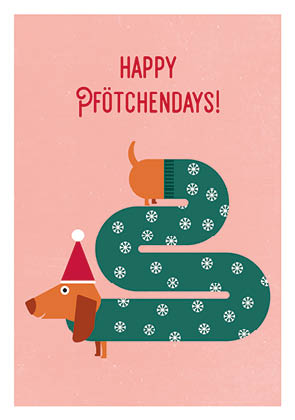 Postkarte - Daria Ivanova - dackel baum