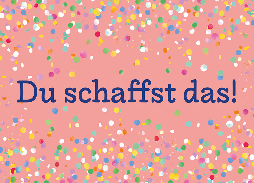 Postcard - m-illu - Du schaffst das!