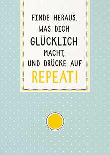 Postkarte - La Card - Repeat