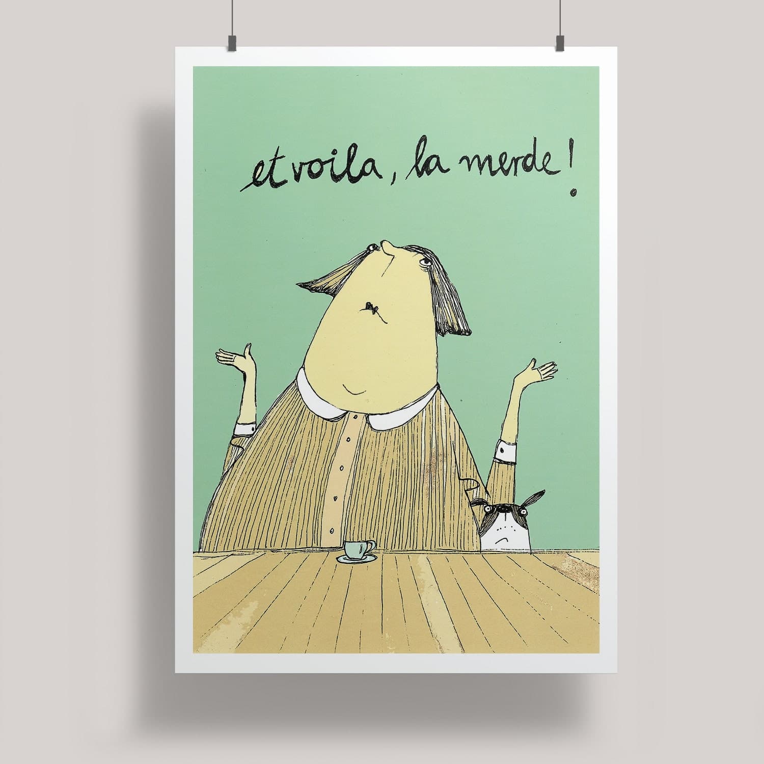 Artprint A3 - kittiekatstudio - la merde