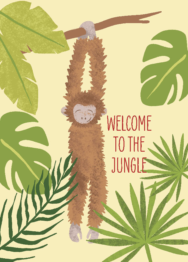 Postcard - Andrea Liesert - WELCOME TO THE JUNGLE